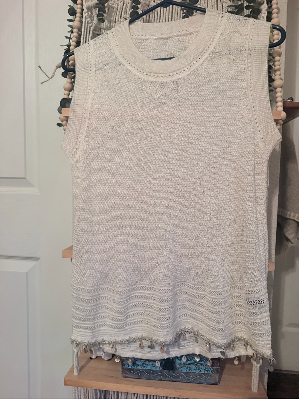 Never worn Sleeveless Knit Tank Top - Ivory